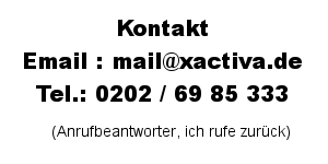 Email und Tel zum Schutz vor Spam als Bild